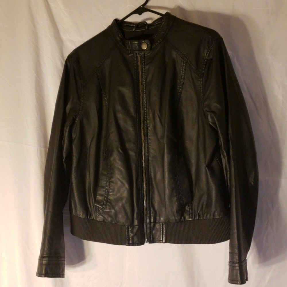 Faux Leather Jacket